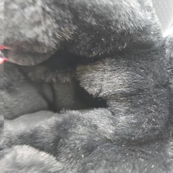 Gap Kids Bear Slippers  Faux Fur 1/2 Bear Black,‎ White - Picture 6 of 8